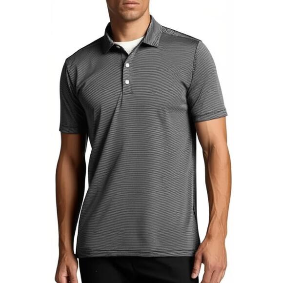 Cutter & Buck Polo Shirt Multi Striped DryTec Performance Golf Casual Size M - Picture 1 of 13